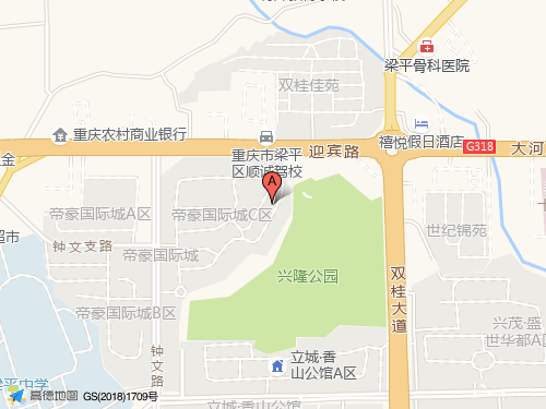 梁平区地图