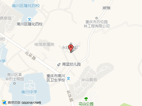 南川区地图
