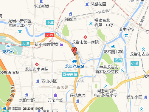 龙岩地图