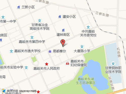 嘉峪关地图