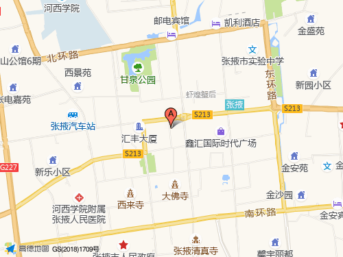 张掖地图