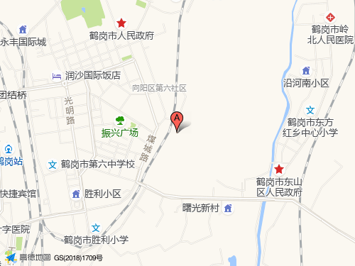 鹤岗地图