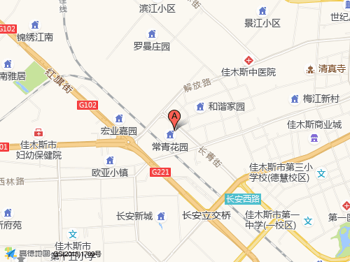 佳木斯地图