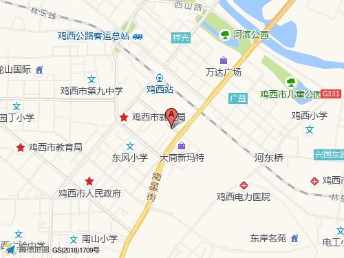 鸡西地图
