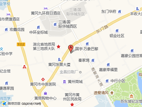 黄冈地图
