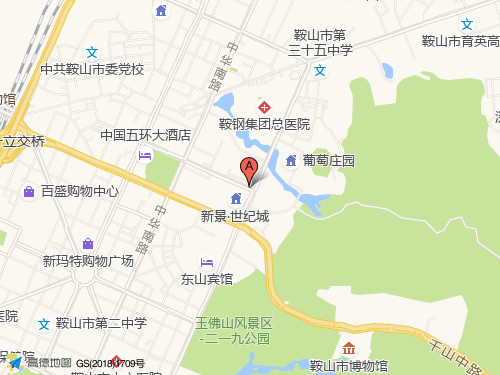 鞍山地图