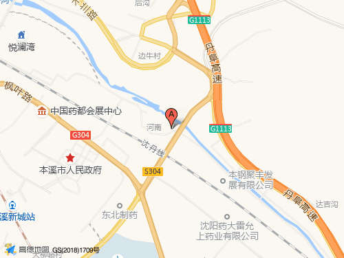 本溪地图