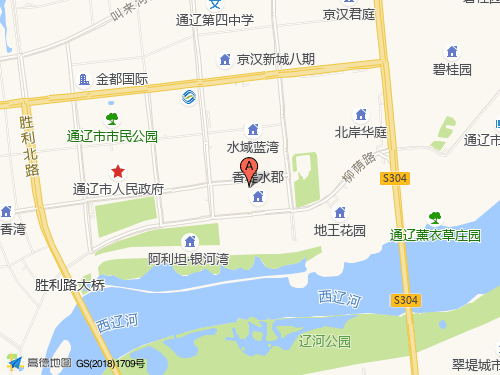 通辽地图