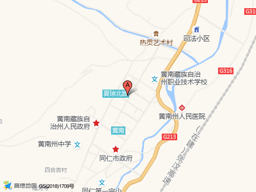 黄南地图