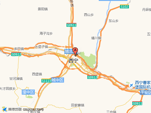 西宁地图