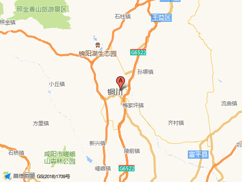 铜川地图
