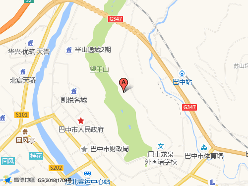 巴中地图