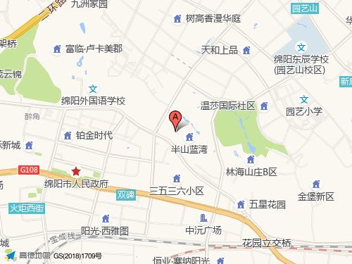 绵阳地图
