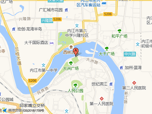 内江地图