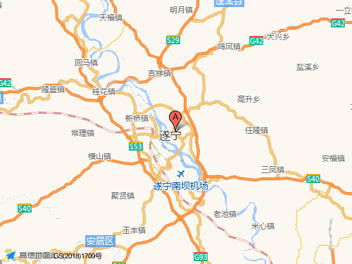 遂宁地图