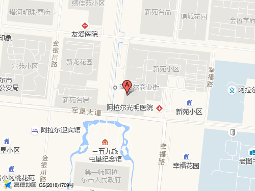 阿拉尔地图