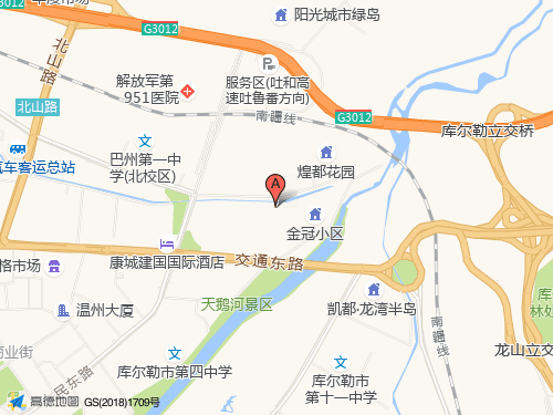 巴音郭楞地图