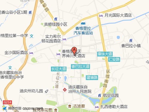 迪庆地图