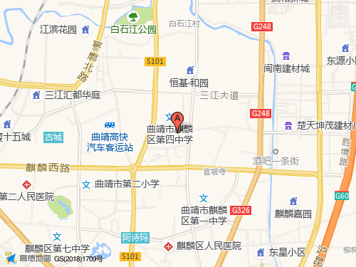 曲靖地图
