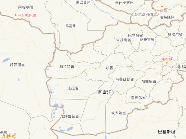 阿富汗地图