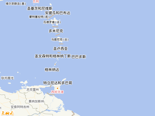 巴巴多斯地图