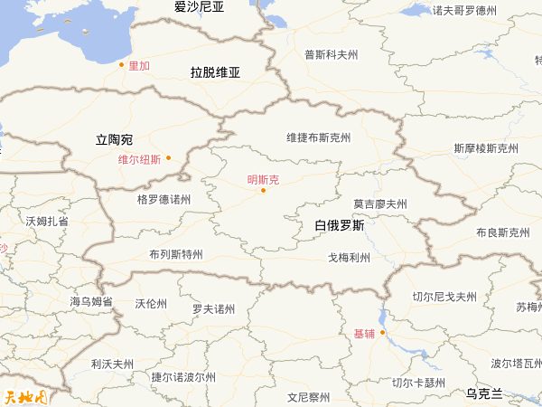 白俄罗斯地图