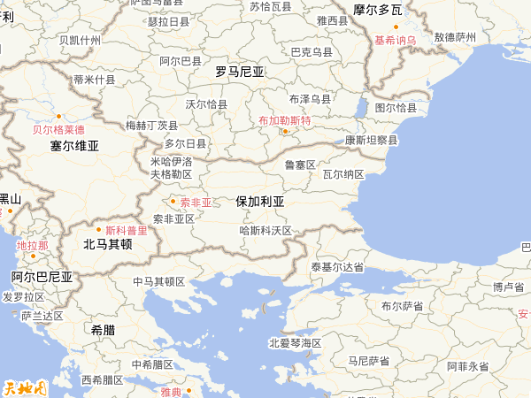 保加利亚地图
