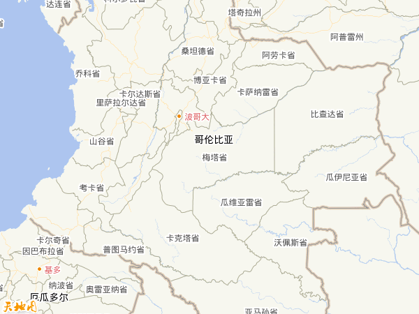 哥伦比亚地图