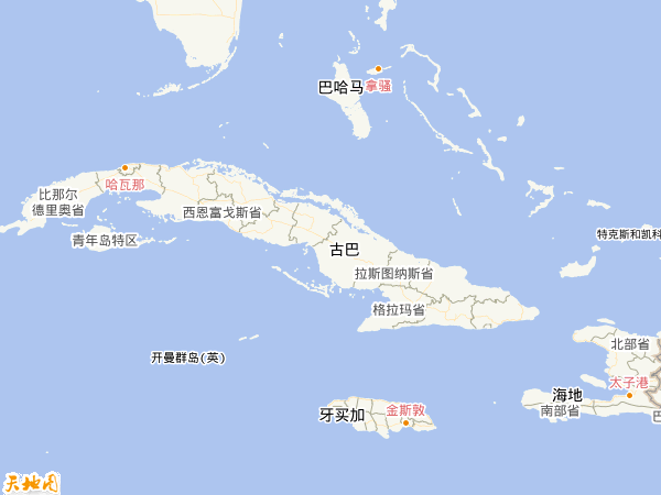 古巴地图