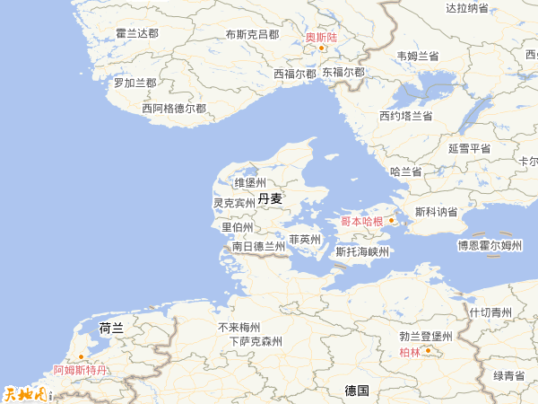 丹麦地图