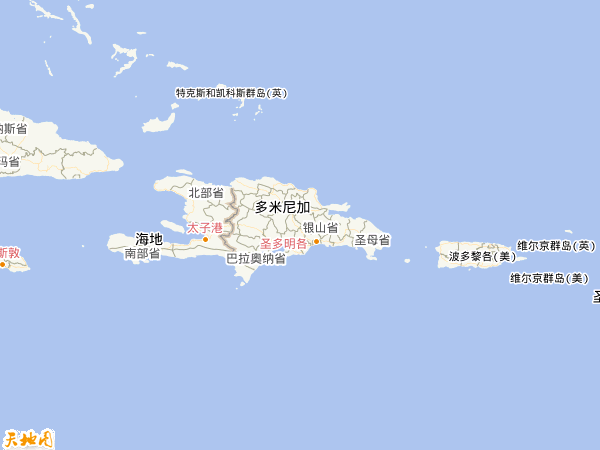 多米尼克地图