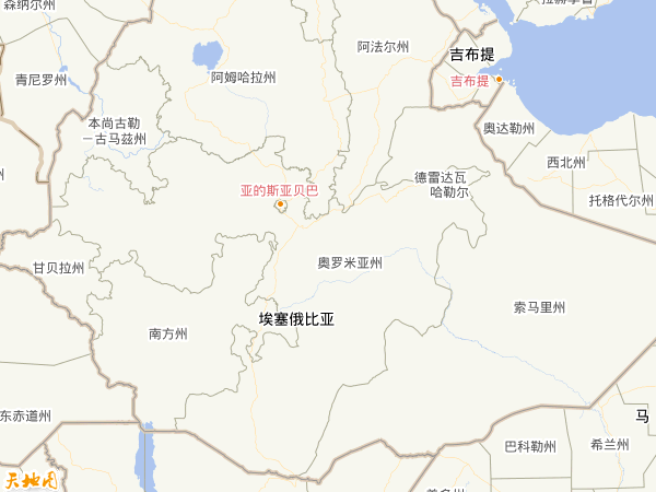 埃塞俄比亚地图