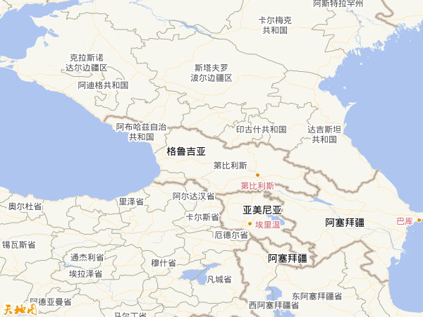 格鲁吉亚地图