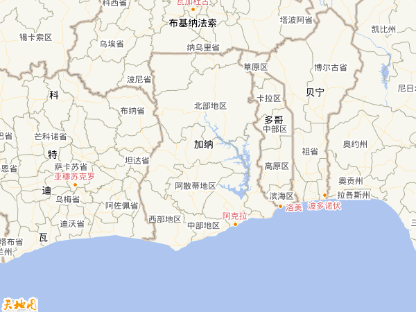 加纳地图