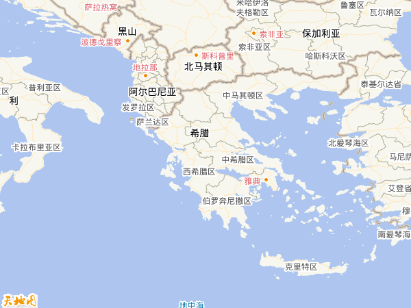 希腊地图