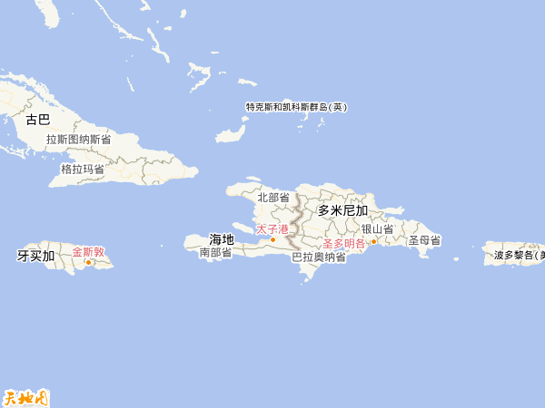 海地地图