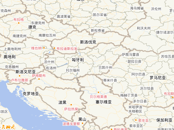 匈牙利地图