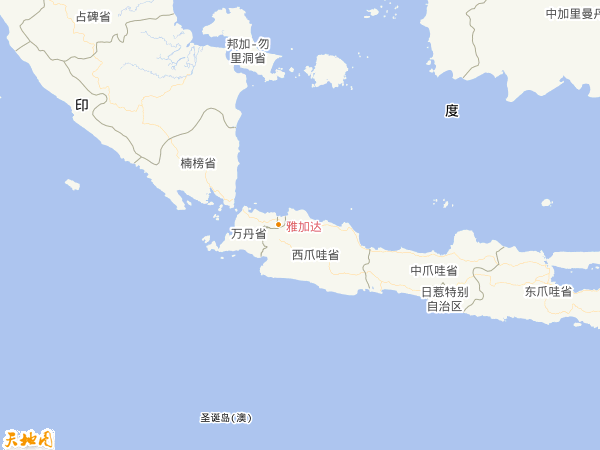 印度尼西亚地图