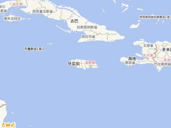 牙买加地图