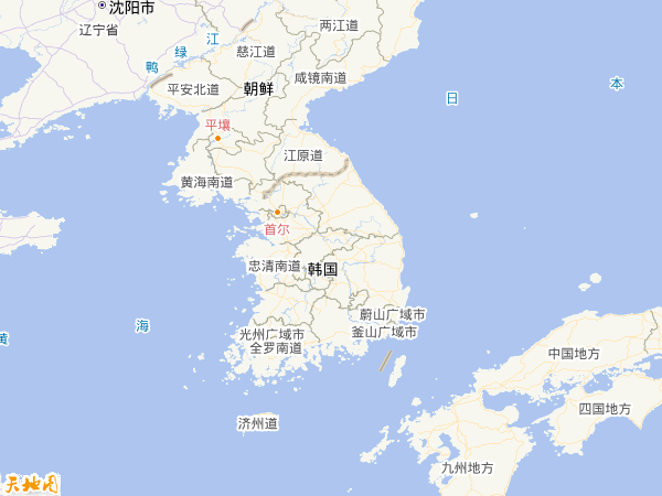 韩国地图