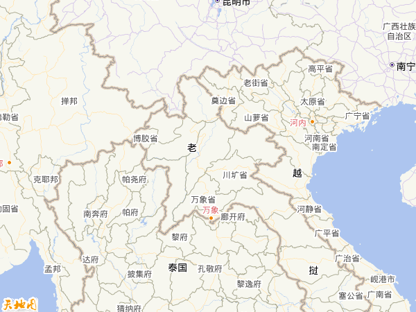 老挝地图