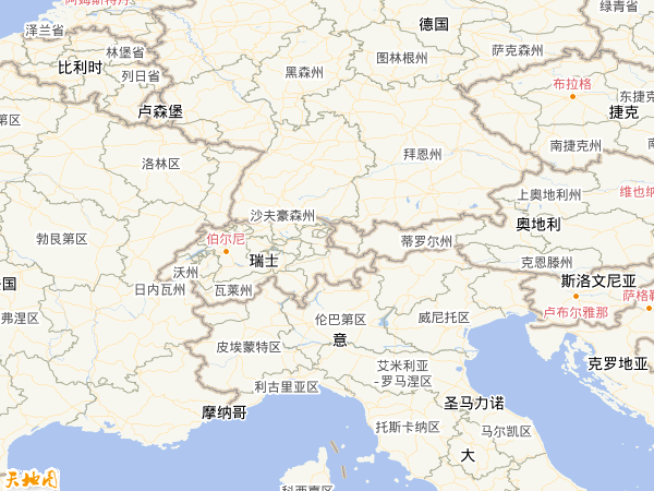 列支敦士登地图