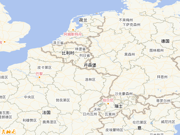 卢森堡地图