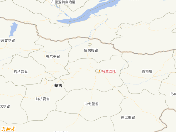 蒙古地图