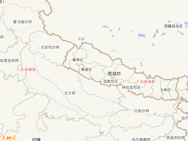 尼泊尔地图