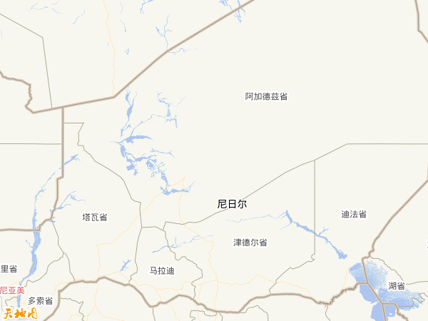 尼日尔地图