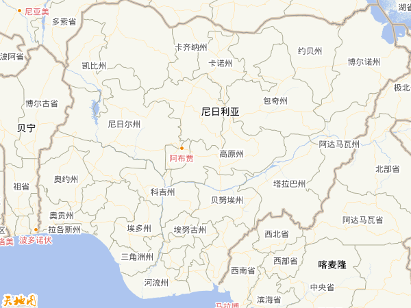 尼日尼亚地图