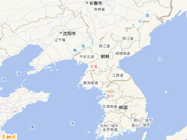 朝鲜地图
