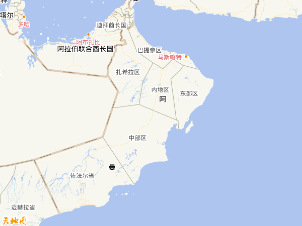 阿曼地图