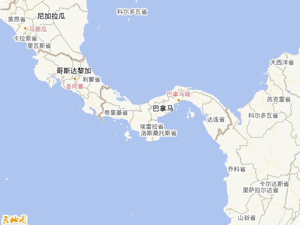 巴拿马地图